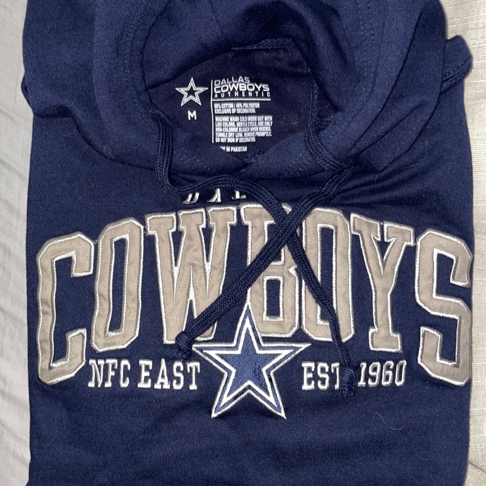 Women’s Navy, Dallas Cowboys hoodie, authentic